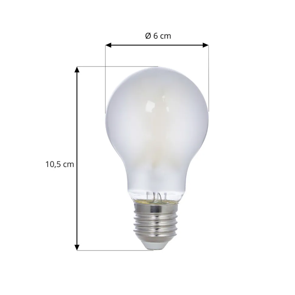 LED glødepære, matt, E27, 5W, 3000K, 1060 lm