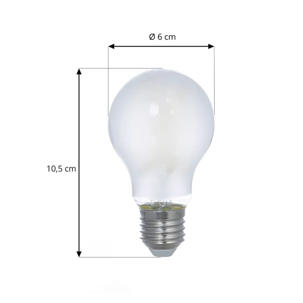LED glødepære, matt, E27, 2,2W, 3000K, 470 lm