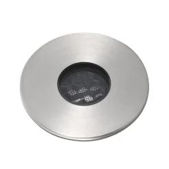 LED innfelt spot grunn, nikkelfarget, Ø 3,5 cm, aluminium/stål