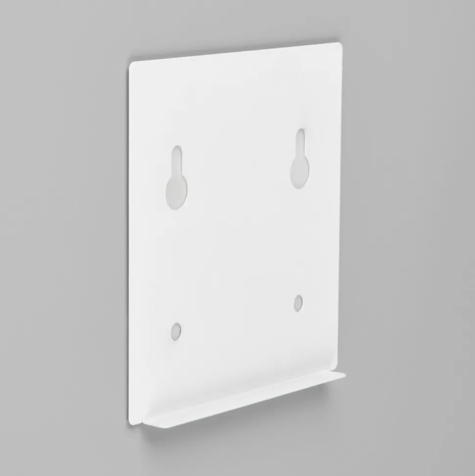 LED oppladbar utendørs vegglampe Talent, hvit, bredde 10 cm, sensor