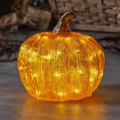 LED terrasselampe Harvey Ø 20 cm oransje plastbatteri