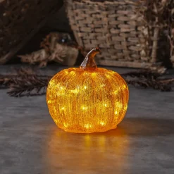 LED terrasselampe Harvey Ø 20 cm oransje plastbatteri