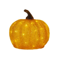 LED terrasselampe Harvey Ø 20 cm oransje plastbatteri