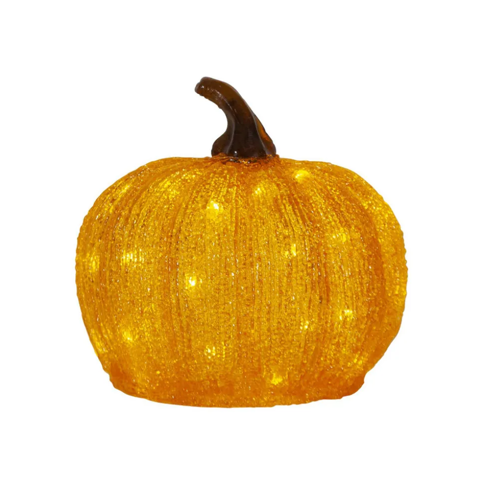 LED terrasselampe Harvey Ø 20 cm oransje plastbatteri