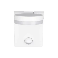 LED utendørs vegglampe Adour, matt hvit, sensor, vippbar, CCT