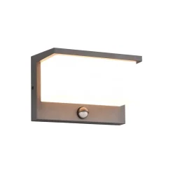 LED utendørs vegglampe Nestos, bevegelsessensor, IP54