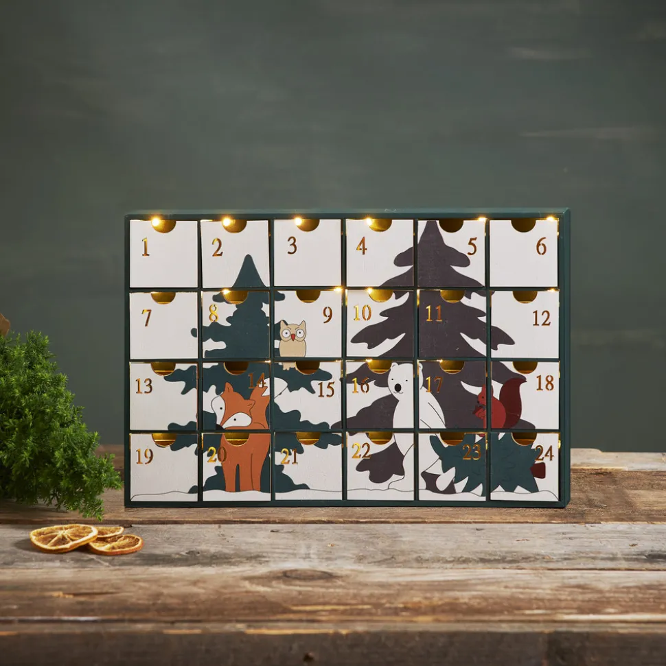 LED-adventskalender Forest Friends