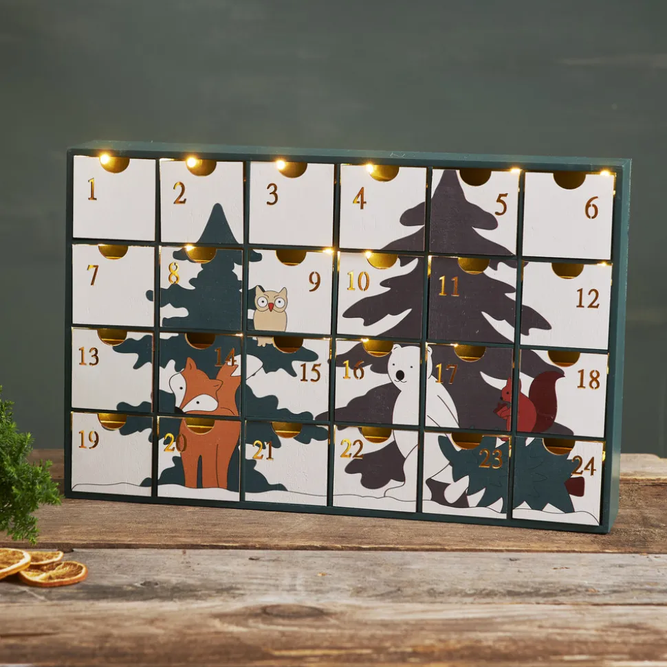 LED-adventskalender Forest Friends