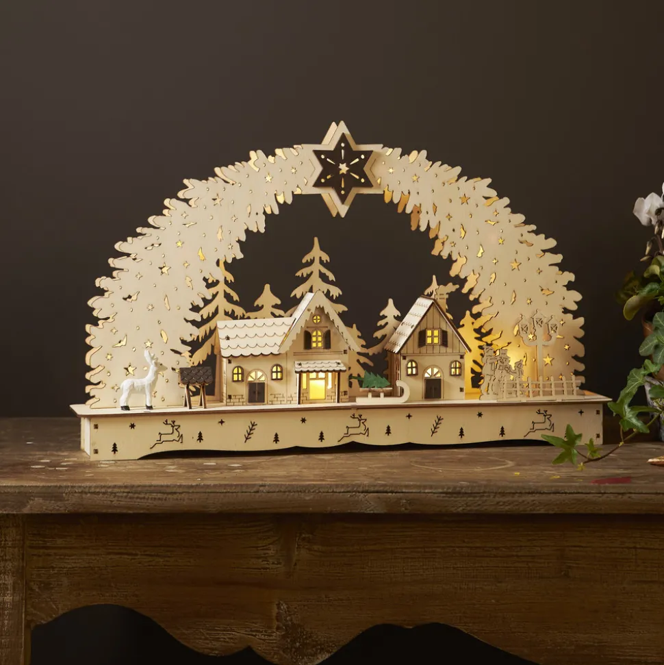 LED-adventsstake Bamberg Stadt, batteridrift