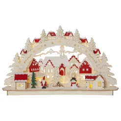 LED-adventsstake Rosenheim Landschaft, batteri