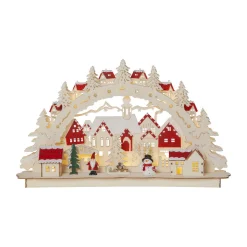 LED-adventsstake Rosenheim Landschaft, batteri