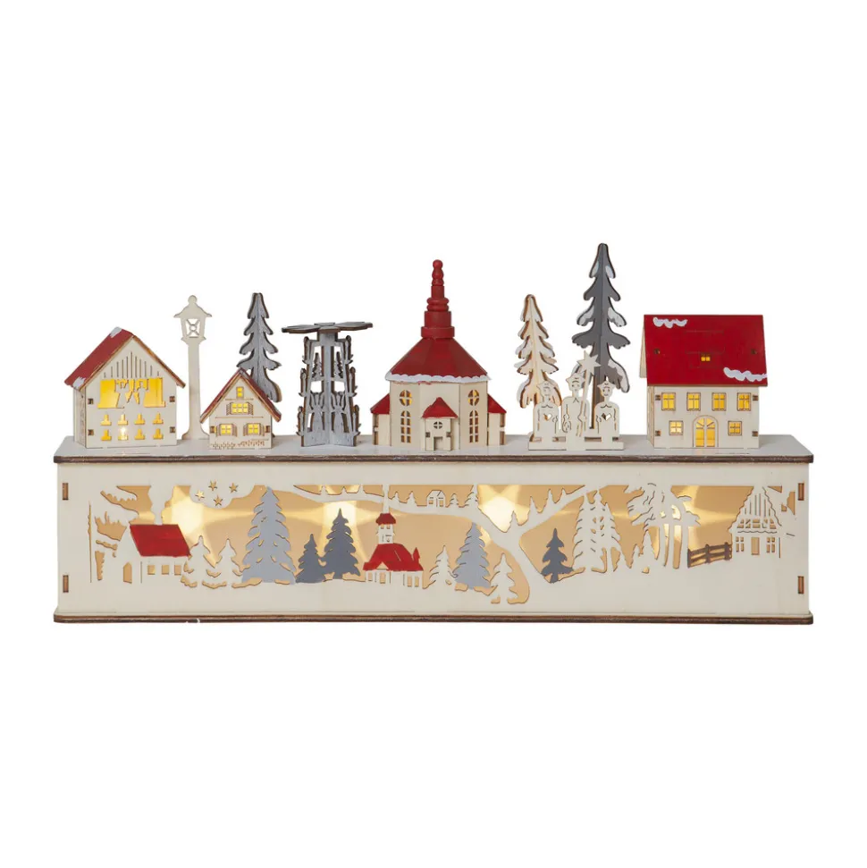 LED-adventsstake Rosenheim Stadt, batteridrift