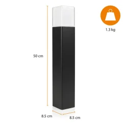 LED-banebelysning OOL-50017, aluminium, høyde 50 cm