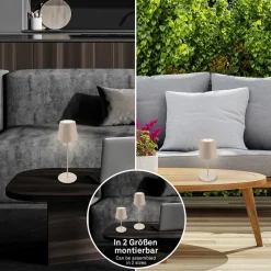 LED-bordlampe 7508011, beige, 2700 K IP44 berøringsdimmer