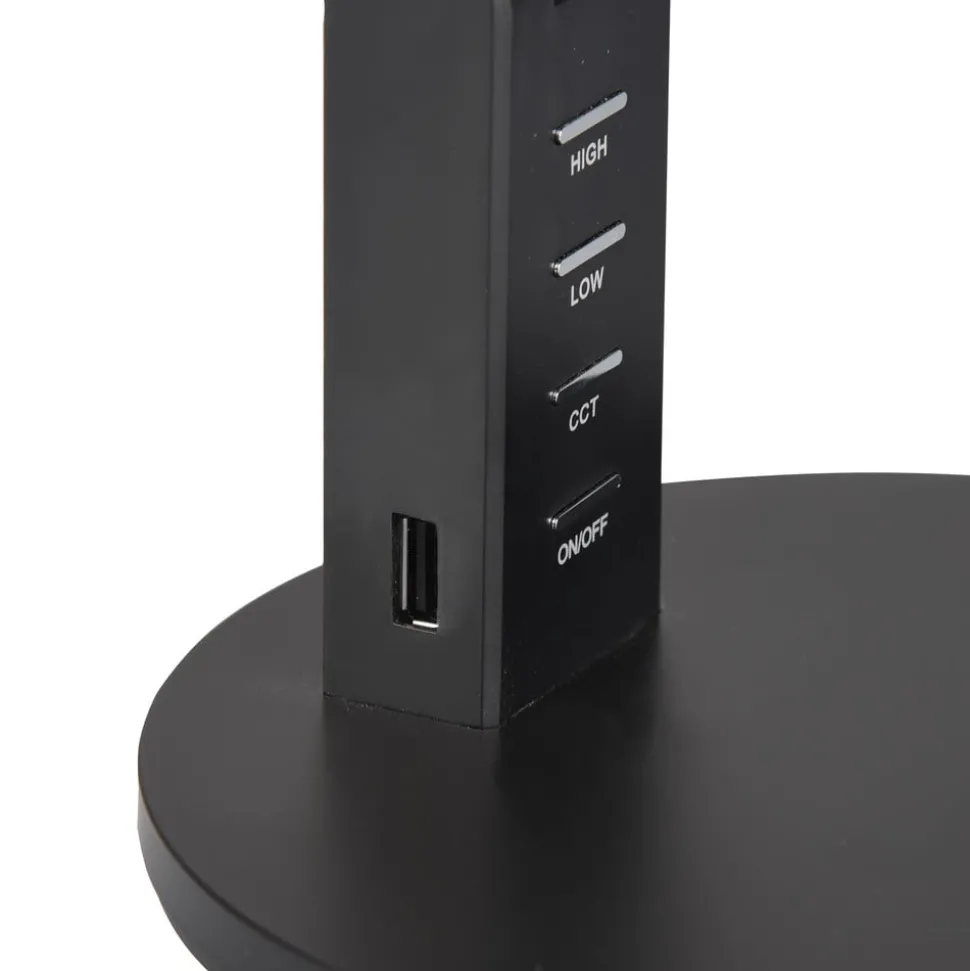 LED-bordlampe Ava med dimmefunksjon, svart