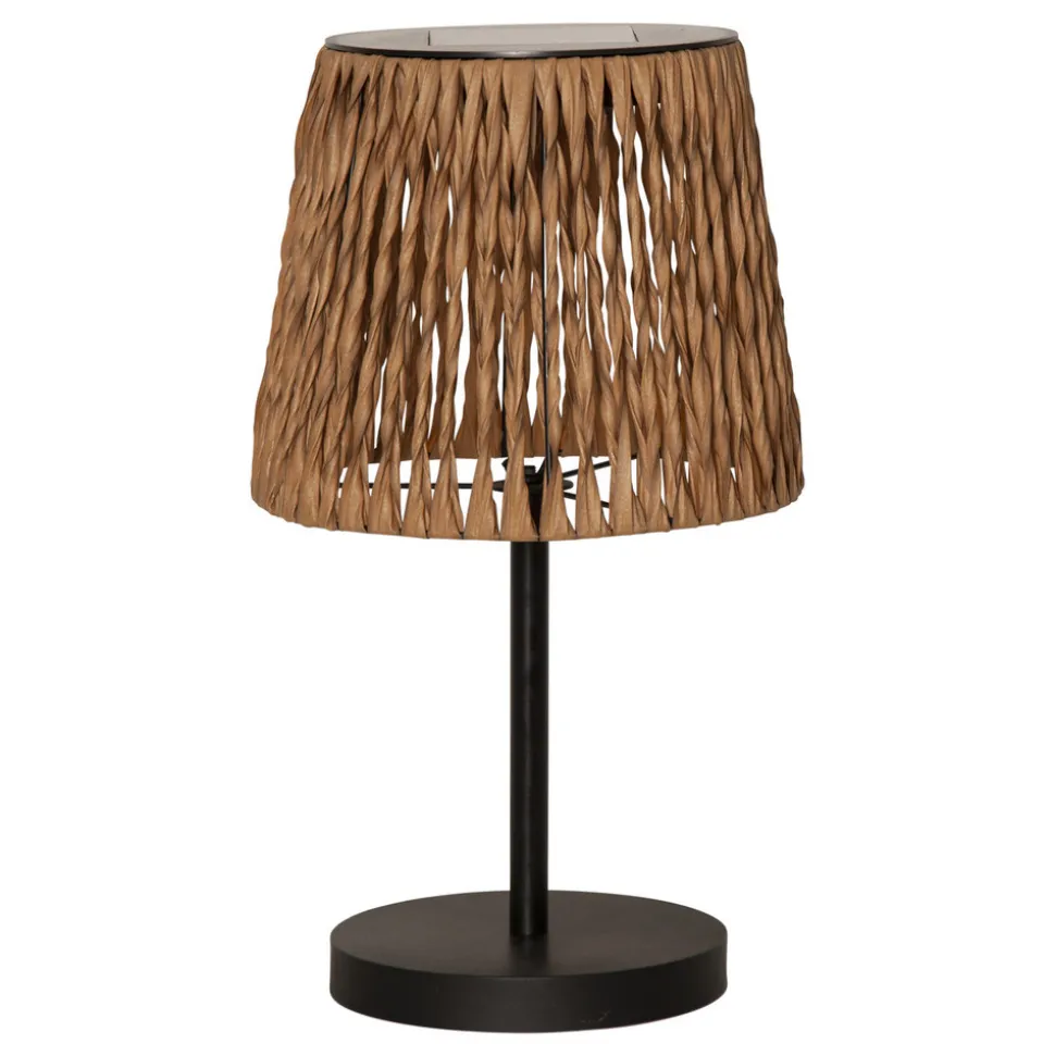 LED-bordlampe Cesta 48 cm brun/svart plast/metall