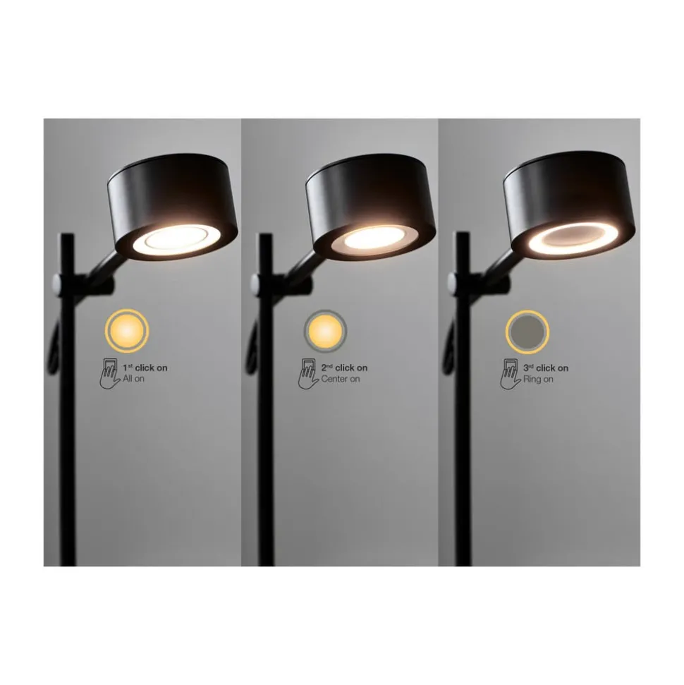 LED-bordlampe Clyde, integrert dimmer