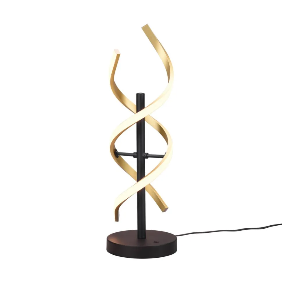 LED-bordlampe Sequence, dimbar, CCT, messing