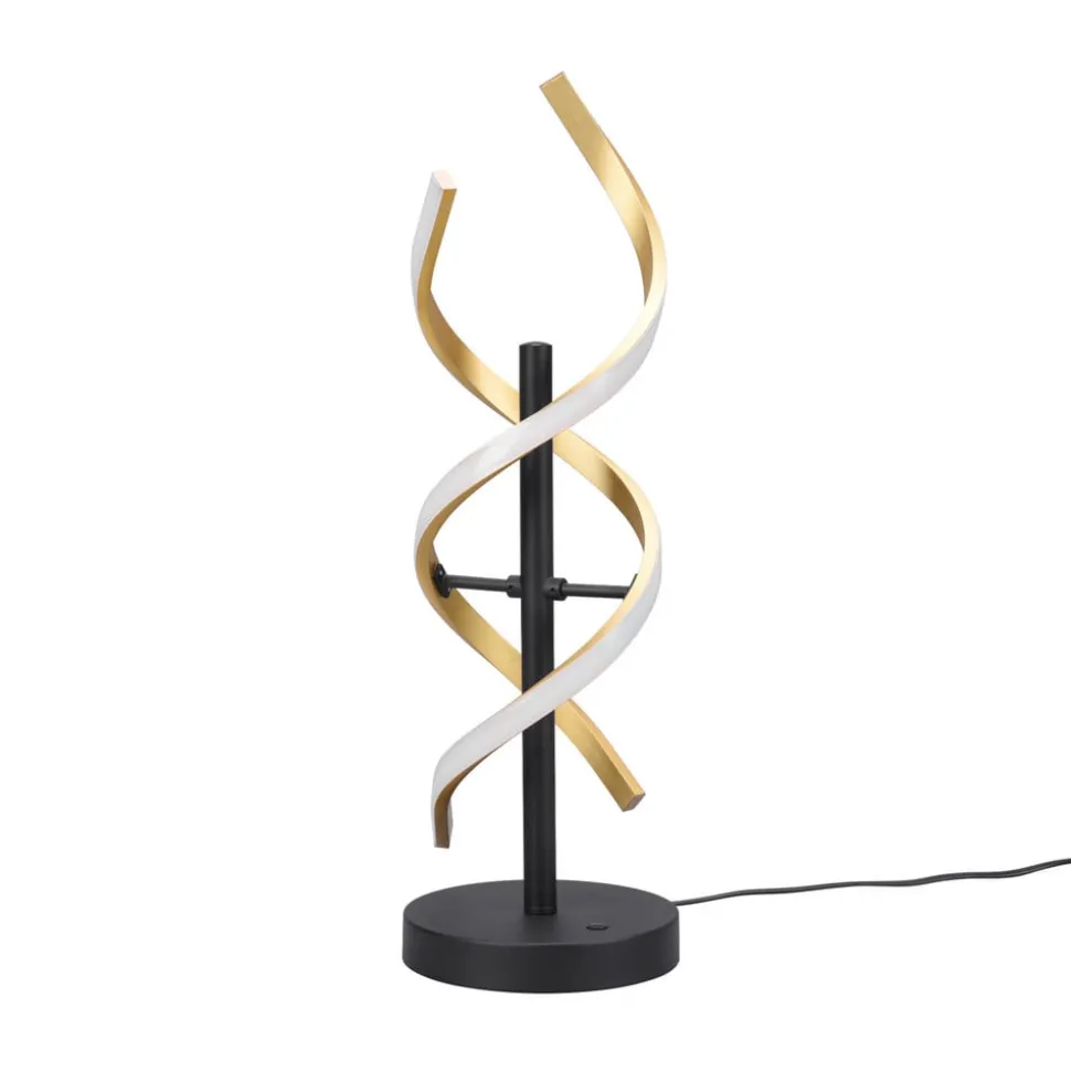 LED-bordlampe Sequence, dimbar, CCT, messing