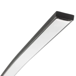 LED-bue-gulvlampe Bangkok, matt svart