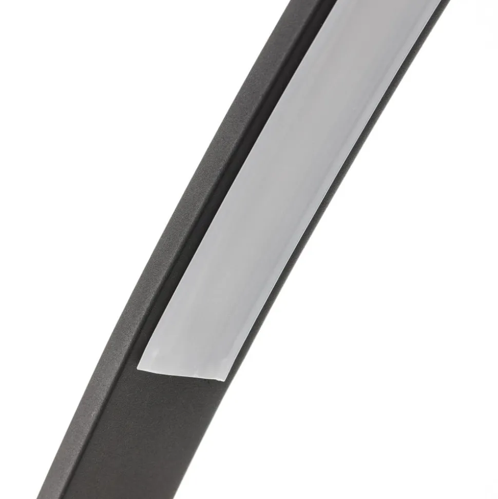 LED-bue-gulvlampe Bangkok, matt svart