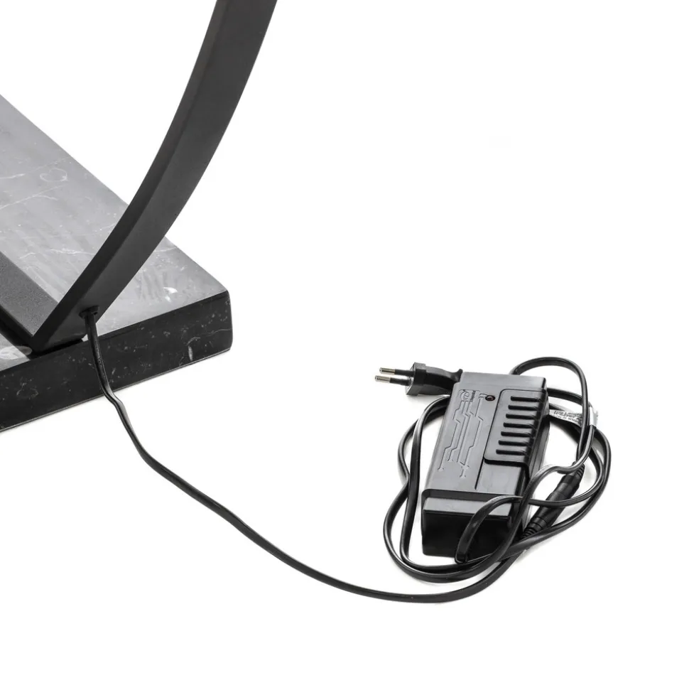 LED-bue-gulvlampe Bangkok, matt svart