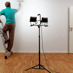 LED-byggespotlight FCL-80114 med stativ