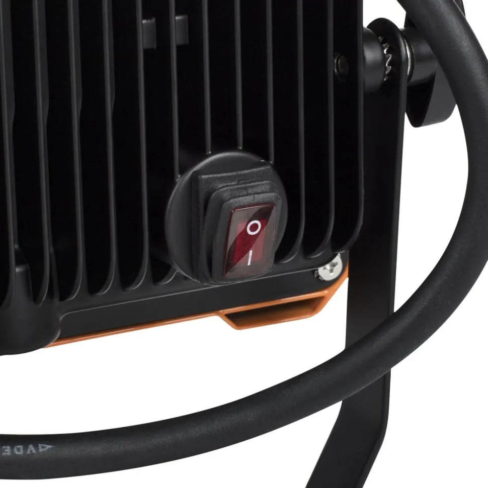 LED-byggespotlight FCL-80114 med stativ