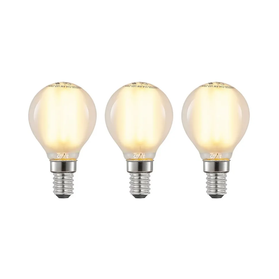 LED-dråpepære E14 4W 2 700 K matt dimbar 3 stk