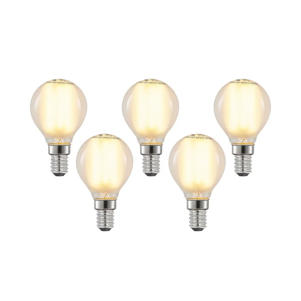 LED-dråpepære E14 4W 2 700 K matt dimbar 5 stk