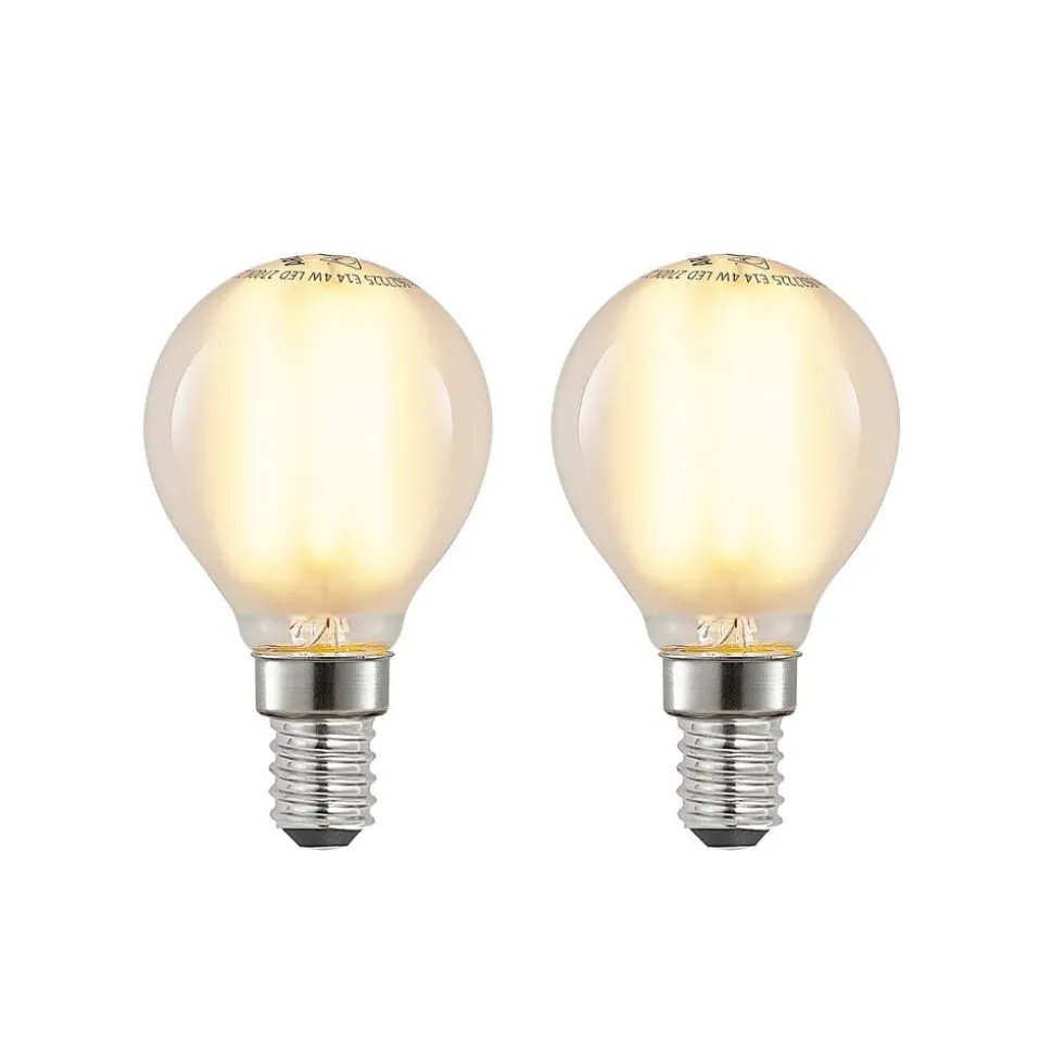 LED-dråpepære E14 4W 2 700 K matt dimbar 2 stk