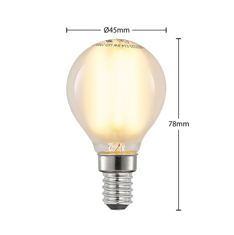 LED-dråpepære E14 4W 2 700 K matt dimbar 2 stk