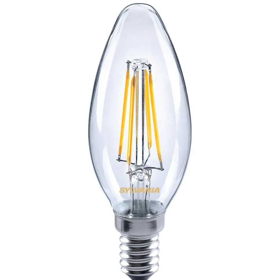LED-filament-mignonpære E14 ToLEDo Filament 4,5W 827 klar