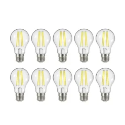 LED-filamentpære E27 3,8W 830 806 lumen 10 stk