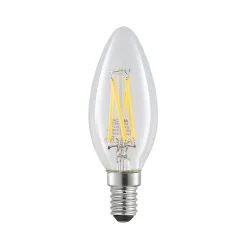 LED-filamentpære E14 4W 827 stearinlys dimbar 3stk