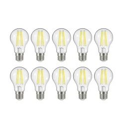 LED-filamentpære E27 5W, 2 700 K 1060 lumen 10stk