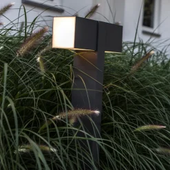 LED-gatelampe Cuba, 2 lyskilde, antrasitt, 3 000 K