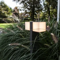 LED-gatelampe Cuba, 2 lyskilde, antrasitt, 3 000 K