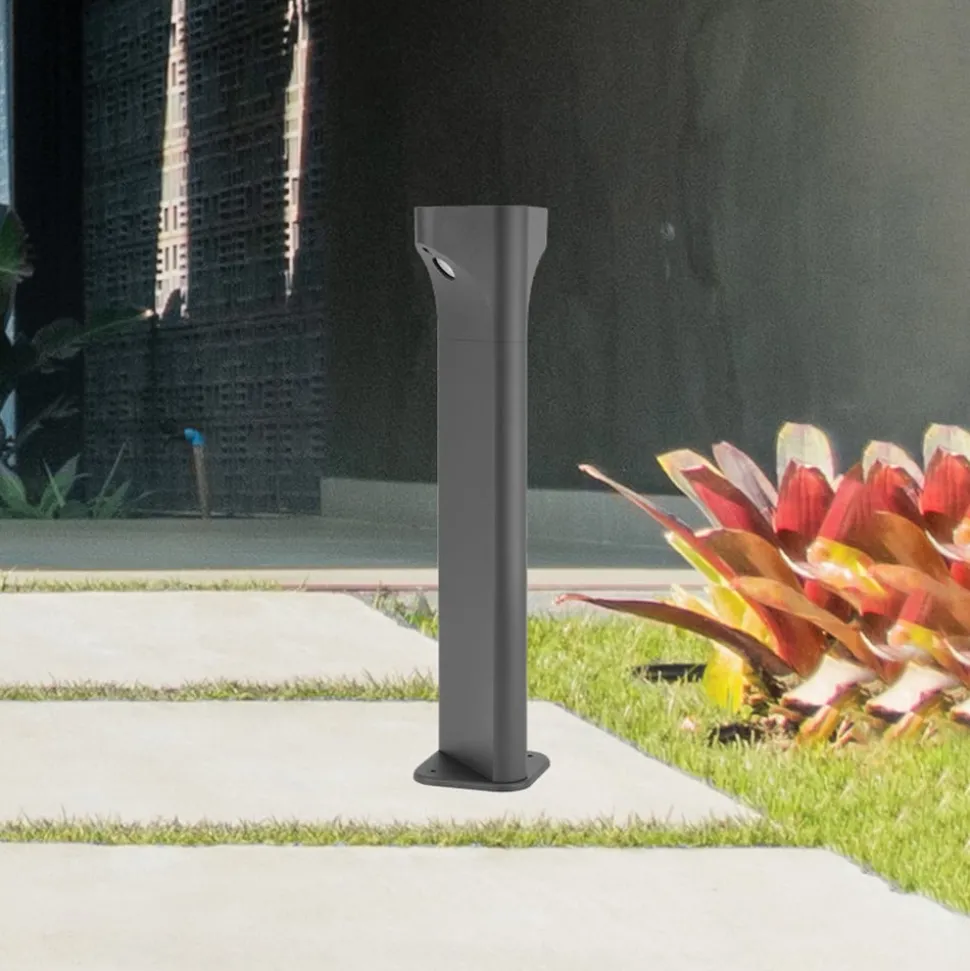 LED-gatelampe E356, grafittfarget, aluminium, høyde 50 cm