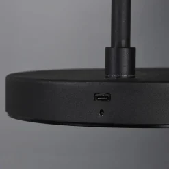 LED-gulvlampe Blake med batteri, dimbar, svart