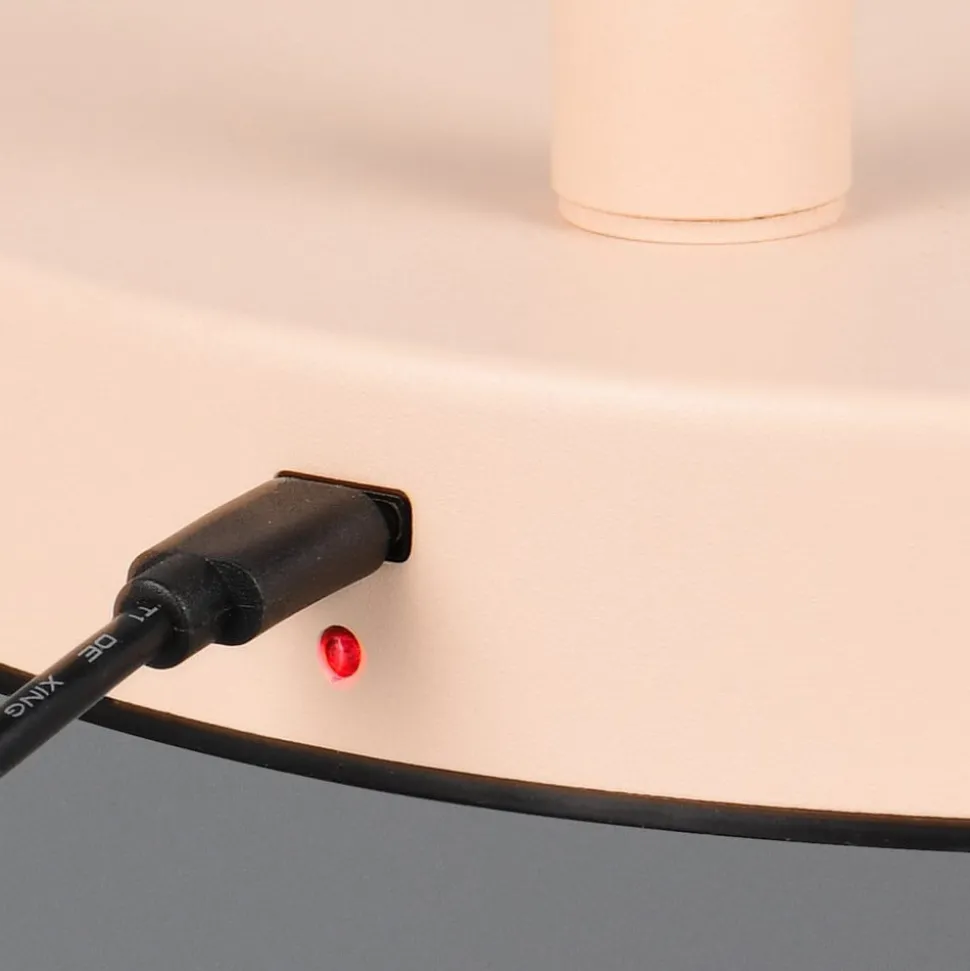 LED-gulvlampe Blake, sand, metall, dimbar