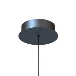 LED-hengelampe Lilly, glass, røykgrå, Ø 28 cm, 4000 K