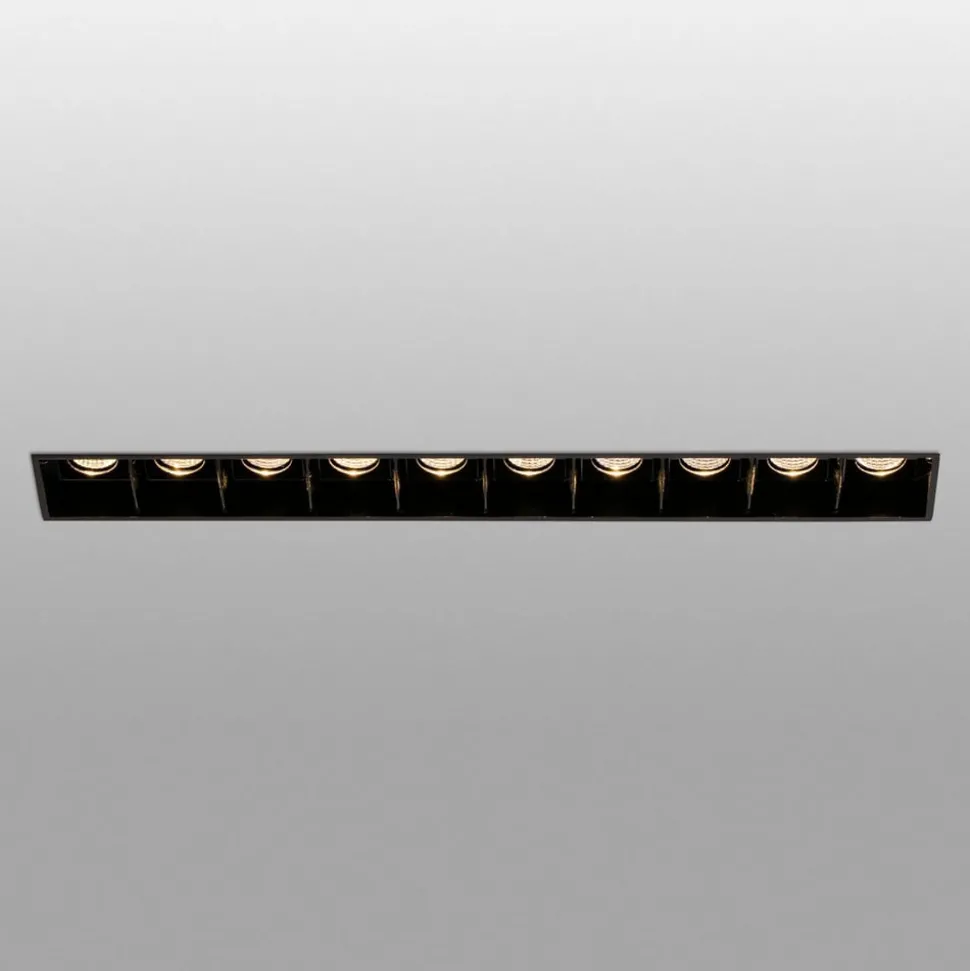 LED-innfellingslampe Troop Trimless, 10 lyskilder