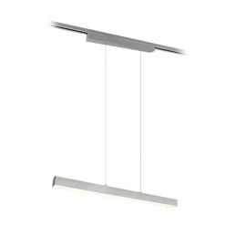 LED-pendellampe Paros DUOline, bjelke, nikkel