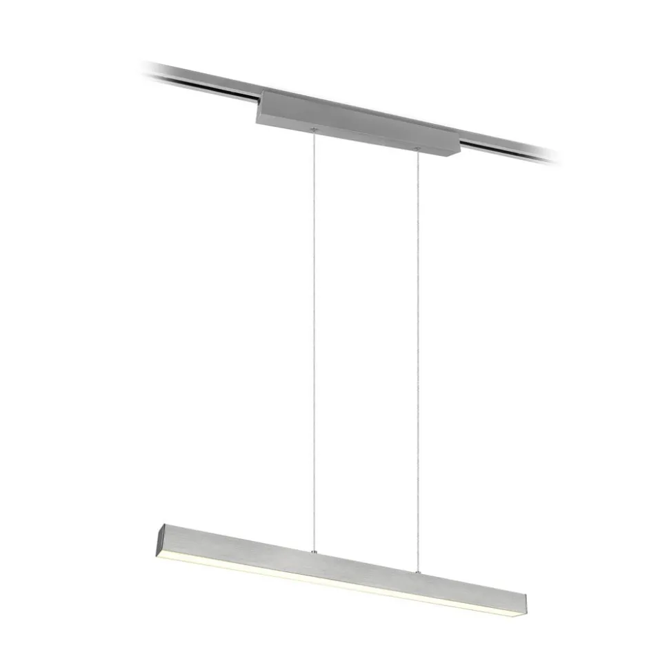 LED-pendellampe Paros DUOline, bjelke, nikkel