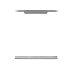 LED-pendellampe Paros DUOline, bjelke, nikkel