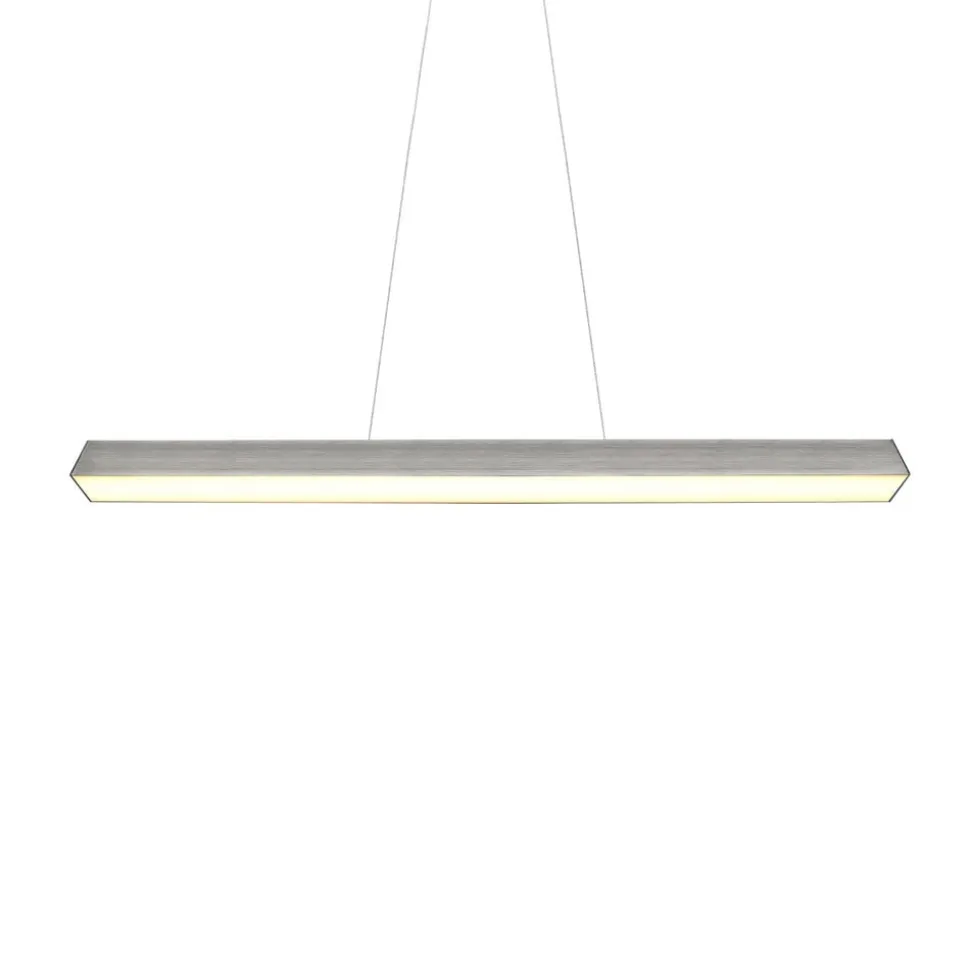 LED-pendellampe Paros DUOline, bjelke, nikkel