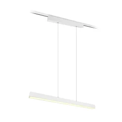 LED-pendellampe Paros DUOline, bjelke, matt hvit