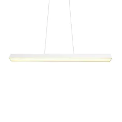 LED-pendellampe Paros DUOline, bjelke, matt hvit