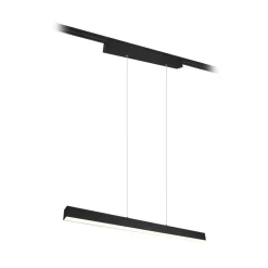 LED-pendellampe Paros DUOline, bjelke, svart